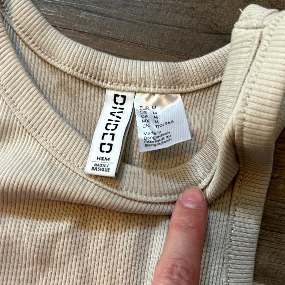 Tan Ribbed Tank Top - Picture 2 of 3